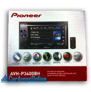 NEW PIONEER AVH P3400BH IN DASH TOUCHSCREEN DVD PLAYER BLUEOOTH 