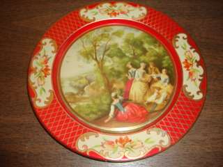 DAHER DECORATED WARE,LONG ISLAND N.Y,MADE IN ENGLAND,RED/GOLD 8 