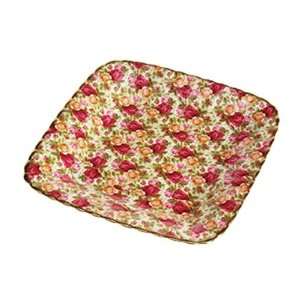 Royal Albert Old Country Roses Chintz Square Tray  Kitchen 