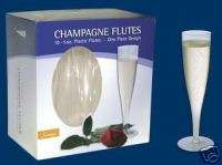 Champagne Flutes, Plastic 5oz, 1 Piece 10 per Pack12474  