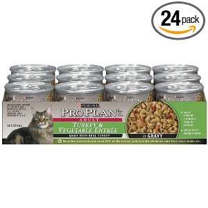 Purina Pro Plan Adult Cat Food, Turkey and Vegetable Entrée, 3 Ounce 