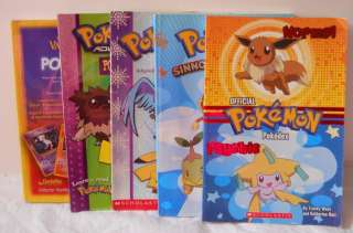 POKEMON Mixed lot of 5 GREAT GIFT young readers books GUIDE HANDBOOK 