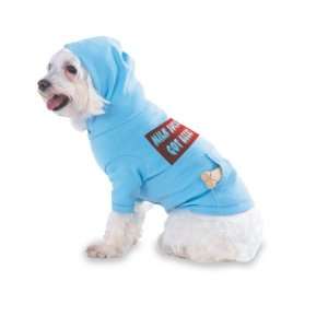 MILK SUCKS GOT BEER? Hooded (Hoody) T Shirt with pocket for your Dog 