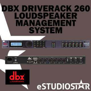 dbx driverack 260 digital processor loudspeaker management system 