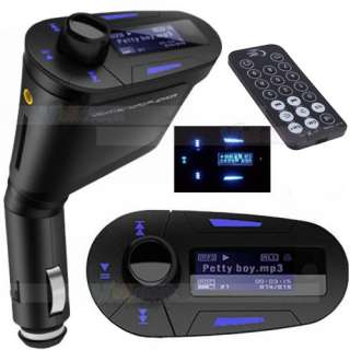 Car Kit  Player Wireless FM Transmitter Modulator USB SD MMC LCD 