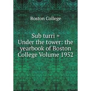  Sub turri  Under the tower the yearbook of Boston 