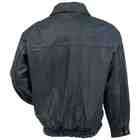   Hides™ Solid Genuine Cowhide Leather Bomber Jacket Extra Large   3X
