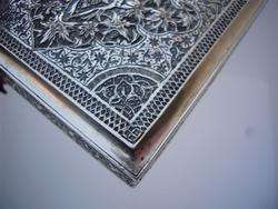 MUSEUM QUALITY ANTIQUE SIGNED PERSIAN EXPORT SOLID SILVER SCHOLAR 