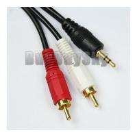 5FT 3.5mm Plug Jack to 2 RCA Male Stereo Audio Cable US  