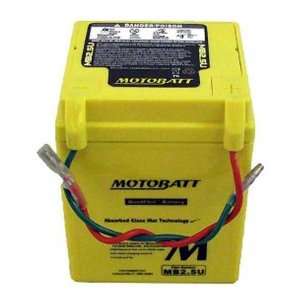  12 Volt 2.5 Ah MotoBatt MB2.5U Sealed Maintenance Free AGM 