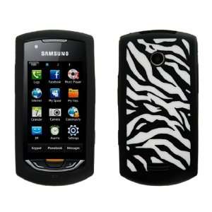 com Brand new black samsung monte zebra silicone case cover for s5620 