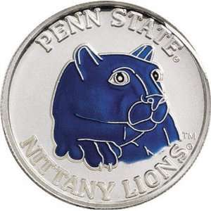  Penn State Nittany Lions Silver Enamel Medallion Sports 