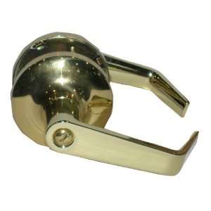 TELL MANUFACTURING, INC. Polished Brass Privacy Door Lever LC2476CTL 3 