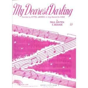  Sheet Music My Dearest Darling E Bocage Paul Gayten 190 