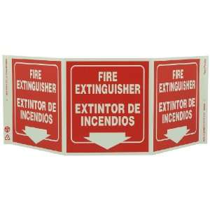  Zing Eco Safety Tri View Sign, FIRE EXTINGUISHER/EXTINTOR 