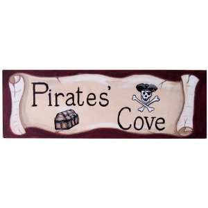  Pirates Cove Wood Sign Plaque