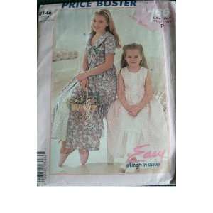 CHILDRENS AND GIRLS DRESS & PETTICOAT SIZES 7 8 10 12 14 EASY STITCH 