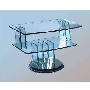  Swivel TEMPERED Glass TV Stand/Mirror Base By Chintaly 
