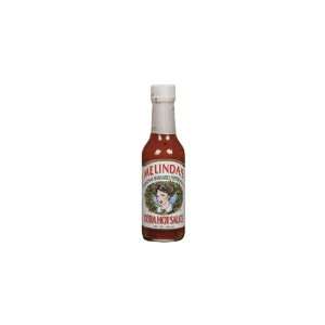 Melindas Extra Hot Pepper Sauce (Economy Case Pack) 5 Oz Bottle (Pack 