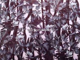   Camo Fabric BTY Trees Leaves Sticks Branches Camoflauge Grey  