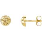 ball earrings made of 14 karat yellow goldwomen s jewelry measures 8 