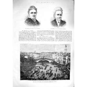  1881 Widow Mother Garfield Regatta Venice Congress