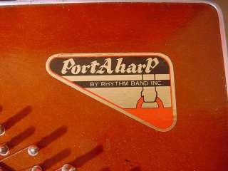 PortaHarp RBI Rhythm Band Inc Autoharp Lap, Table Right Handed, Cased 