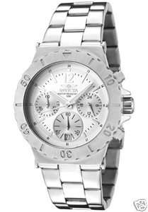 Invicta II Mens Chronograph Silver Dial Stainless Steel 1275  