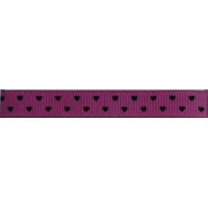   Hearts Grosgrain Ribbon   Hot Pink / Black Arts, Crafts & Sewing