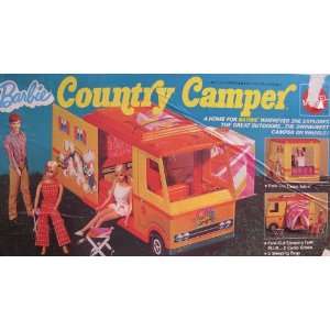 Barbie COUNTRY CAMPER Playset w Fold Out SLEEPING TENT & MORE (1970 