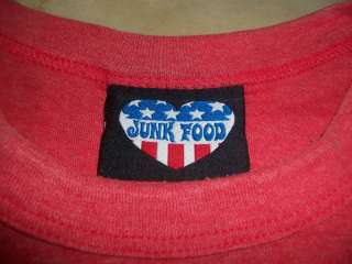 Junk Food Rolling Stones T Shirt Top Blouse Sm Fan Club  