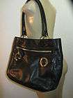 milly auth black leather tote bag, shopper, large satchel, msrp 450$