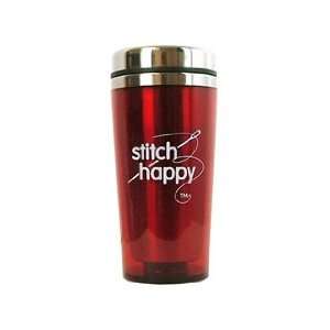  Happy Lines Insulated Tumbler Stitch Red