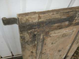 Early Antique Cupboard Door Offset Strap Hinges # 179 12  