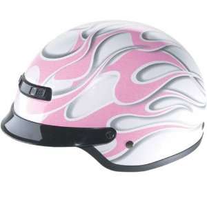  Z1R Flames Adult Nomad Touring Motorcycle Helmet   Pink 