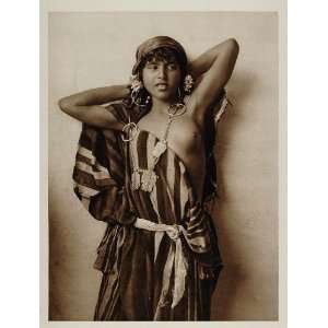 1924 Tunisia Bedouin Woman Risque Lehnert & Landrock   Original 
