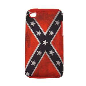 APPLE iPod TOUCH 4 2 IN1 HYBRID CASE COVER Confederate Rebel FLAG 