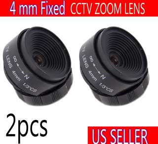 2pcs 4mm CCTV Security Camera Lens 4mm fixed iris  