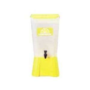 Tablecraft Yellow 5 Gallon Poly Beverage Dispenser With Tomlinson 