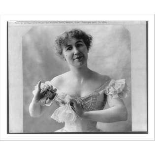 Library Images Historic Print (M) [Woman putting Parisian Rose 