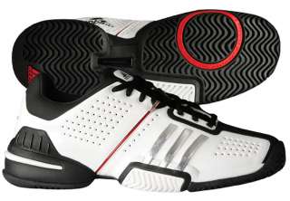 Adidas Barricade 6.0 Mens Tennis Shoe Wht/Slvr/Blk/Red  