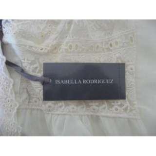   Designer Isabella Rodriguez Ivory Beige Thin Lace Blouse Top S M L$68