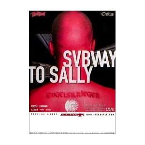  SUBWAY TO SALLY Engelskreiger Tour Music Poster