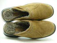 COLE HAAN Country Nike Air Brown Suede Fur Clogs Mules Shoes Womens 8 