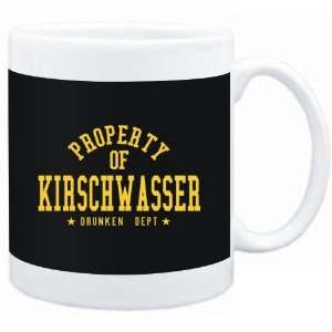 Mug Black  PROPERTY OF Kirschwasser   DRUNKEN DEPARTMENT  Drinks 