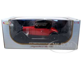   car model of 1920 Cleveland Roadster Red die cast car by Signature