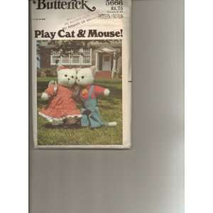   Mouse Butterick Paper Pattern CUTE 4 toys (41 Pieces) 