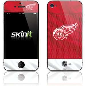   Red Wings Home Jersey Vinyl Skin for Apple iPhone 4 / 4S Electronics