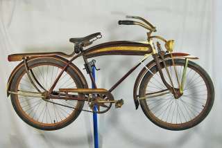 Vintage 1941 Montgomery Wards Hawthorne balloon tire bicycle bike blue 