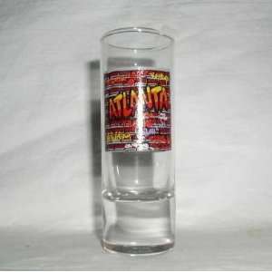  TALL ATLANTA GA GRAFFITO SHOTGLASS